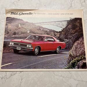 1966 Chevelle Super Sport 396, Malibu Station Wagon, Malibu Sedan Sales Brochure